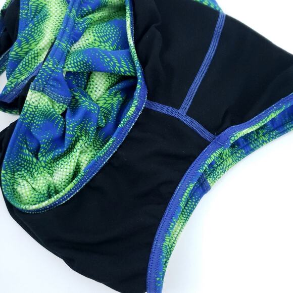 Speedo LT Pro Competitive Swimsuit Size 30 (XS) Women Green Blue Bathing Suit - Picture 6 of 6